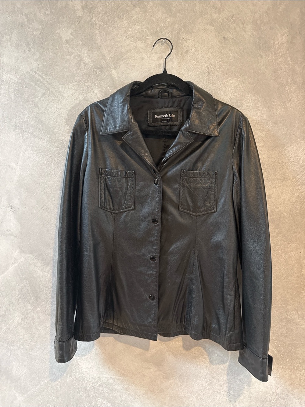 Vintage Kenneth Cole Black Leather Jacket